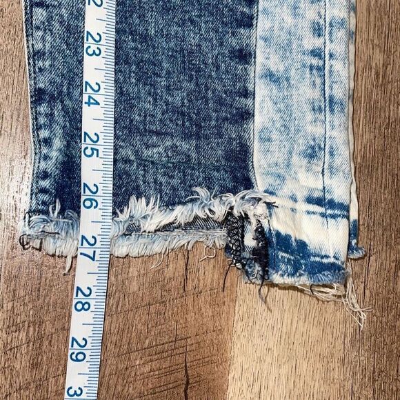 Hudson Womens Zoeey Straight Cropped Distressed High Rise Jeans Blue Size 29 - Picture 14 of 14